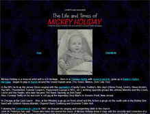 Tablet Screenshot of mickeyholiday.com